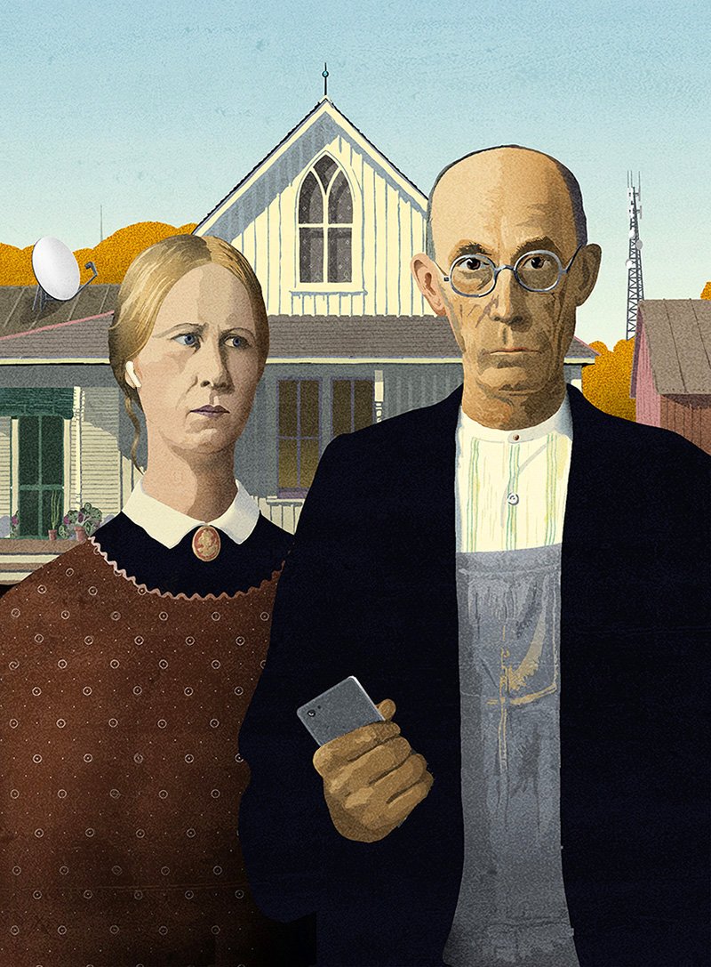 rural commmunications illustration