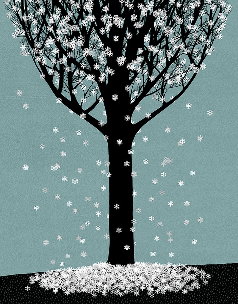 illustration early snow